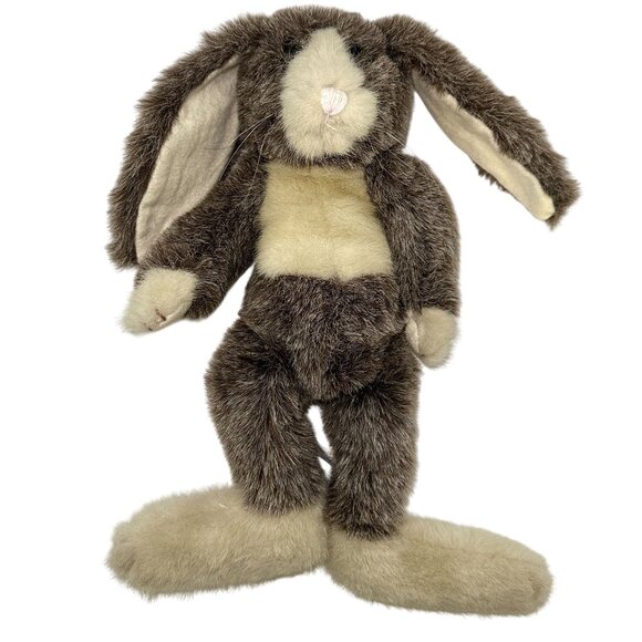 Vtg Boyds Collection Plush Rabbit 1987 #1364 13” Brown Cream Stuffed Toy - Picture 2 of 10